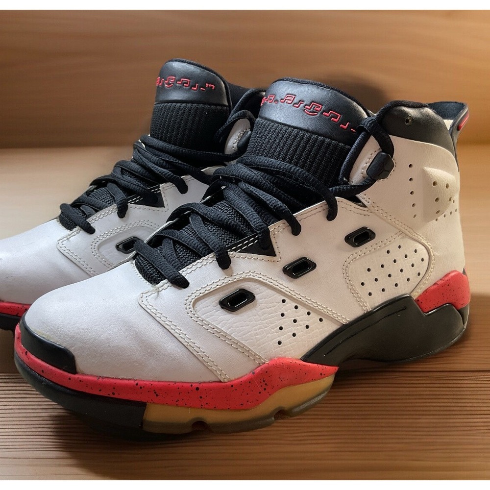 Nike Air Jordan 6 Retro Infrared Mens 6.5Y White Black Sneakers 2013 428818-123